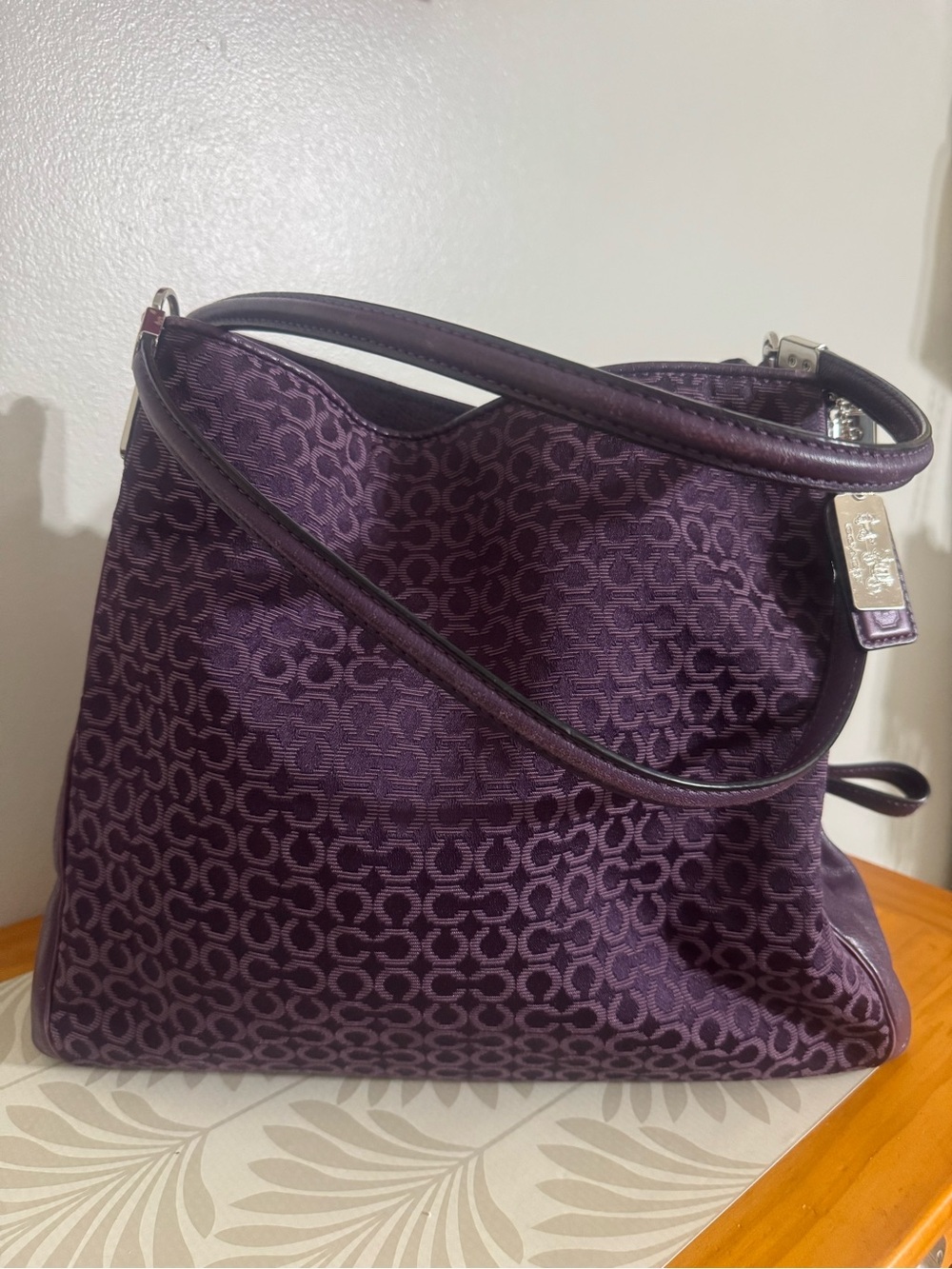 Coach Purple Madison Phoebe with dust-bag